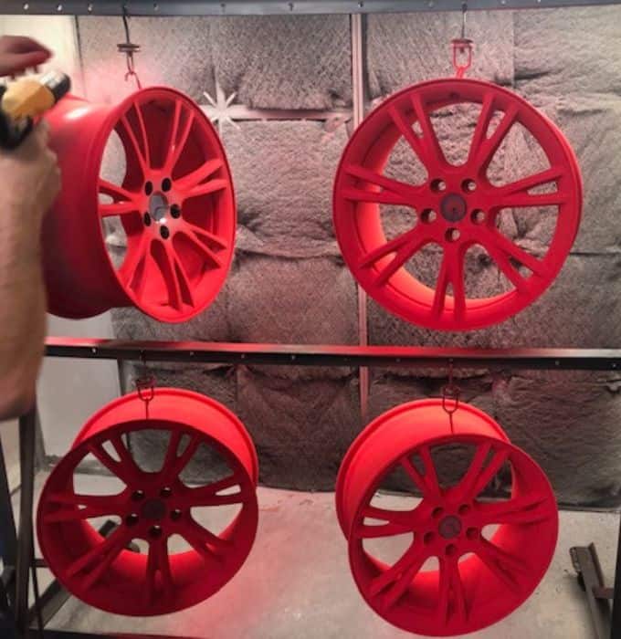 Powder Coated Rims - Red